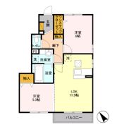 ロイヤル アネシス Bの間取り画像