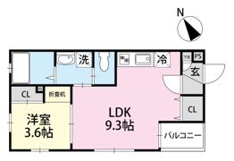 セントラル半田中央N棟の間取り画像