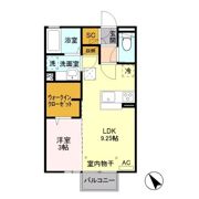 ピーノ・ロングハーモニー Aの間取り画像