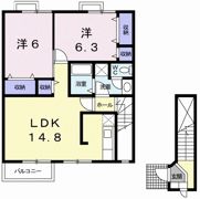 エントピア名和北Aの間取り画像