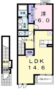 クレールパルテールの間取り画像