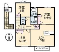 シャーメゾン ダンディライオン E棟の間取り画像