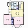 ハピネス村田Aの間取り画像