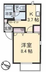 ディアス貴船 A棟の間取り画像