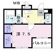 ノースハイツ藤の間取り画像