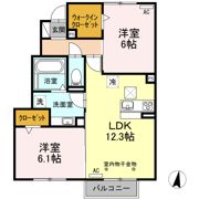ハイツ渚の間取り画像
