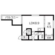 Pre cher 道徳(プリシェールどうとく)の間取り画像