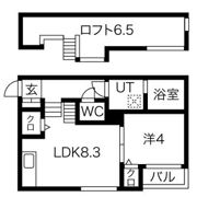 Fortuna伝馬の間取り画像