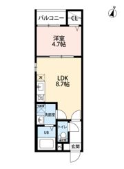 T.A一柳通1丁目(ティーエーイチヤナギドオリの間取り画像