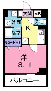 プレジールの間取り画像