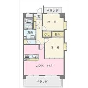 レーヴシェソワの間取り画像
