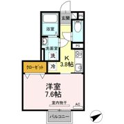 カレッジタウン C・D棟 D棟の間取り画像