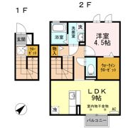 エムズ モンピュール Ⅱ棟の間取り画像