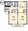 フローラル一の宮 A棟の間取り画像