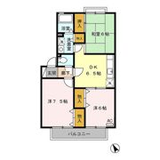クレスト平山の間取り画像