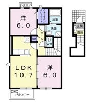 エクセルハウス下関 Ⅲの間取り画像