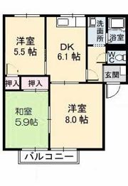 アークヒル・イムズ A棟の間取り画像