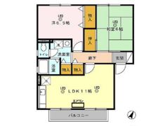 パークアゼリア A/Bの間取り画像