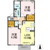 プリーマ柳沢 ABの間取り画像