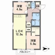 ヴィバーチェ椋野 Ⅰ棟の間取り画像