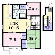 ローゼンハイム Aの間取り画像