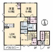 シャーメゾンHANA B棟の間取り画像