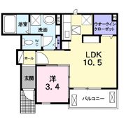 ブルージュⅢの間取り画像