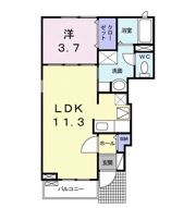 クレメント並木新町の間取り画像