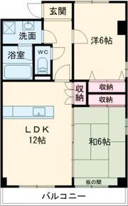 ウィンベル勝山1の間取り画像