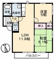 サントーク綾羅木の間取り画像