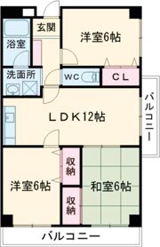 アンソレイエの間取り画像
