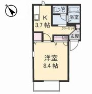 ディアス貴船 A棟の間取り画像