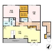 ブルーウェル Aの間取り画像