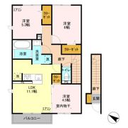 フォレヴィラージュ Bの間取り画像