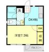 リバーサイドⅢの間取り画像