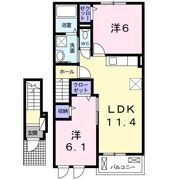 エルカーサⅡの間取り画像