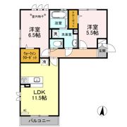 ﾛｲｼﾞｪﾝﾄﾊﾟｰｸｽ ﾚｲｸﾀｳﾝ Ⅲ Eの間取り画像