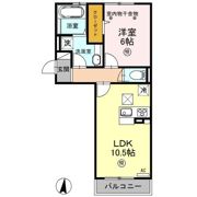 ﾛｲｼﾞｪﾝﾄﾊﾟｰｸｽ ﾚｲｸﾀｳﾝ Ⅲ Cの間取り画像