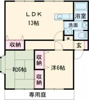 サンファミリア清末鞍馬Bの間取り画像