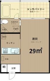 Gardens Flatの間取り画像