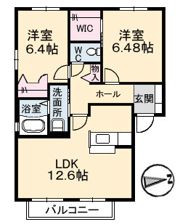 シャーメゾン ジョイナス C棟の間取り画像