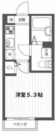 クリスタルレジデンス立川の間取り画像