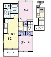 メゾン・ルミエールCの間取り画像