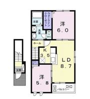 ルシエル クレールの間取り画像