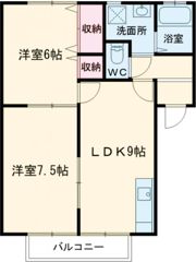 レーヴ綾羅木の間取り画像