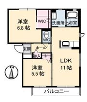 シャーメゾンフェアリー II棟の間取り画像