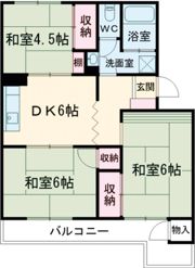 ハイツ江本の間取り画像
