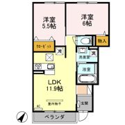 ウエストハイム Ⅴの間取り画像
