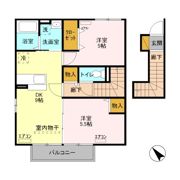 グランポルテ美園 Aの間取り画像