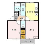 エクセル川端 E棟の間取り画像
